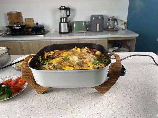 Cookware caliente eléctrico de la cocina del barco de vapor del pote de 6L Shabu con sabor del divisor dos